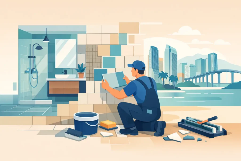 Bathroom Tile Replacement Contractor San Diego