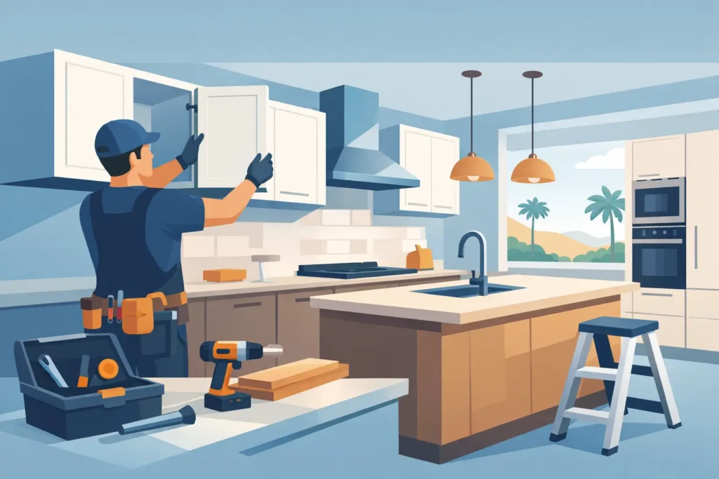 Custom Kitchen Cabinet Installation San Diego