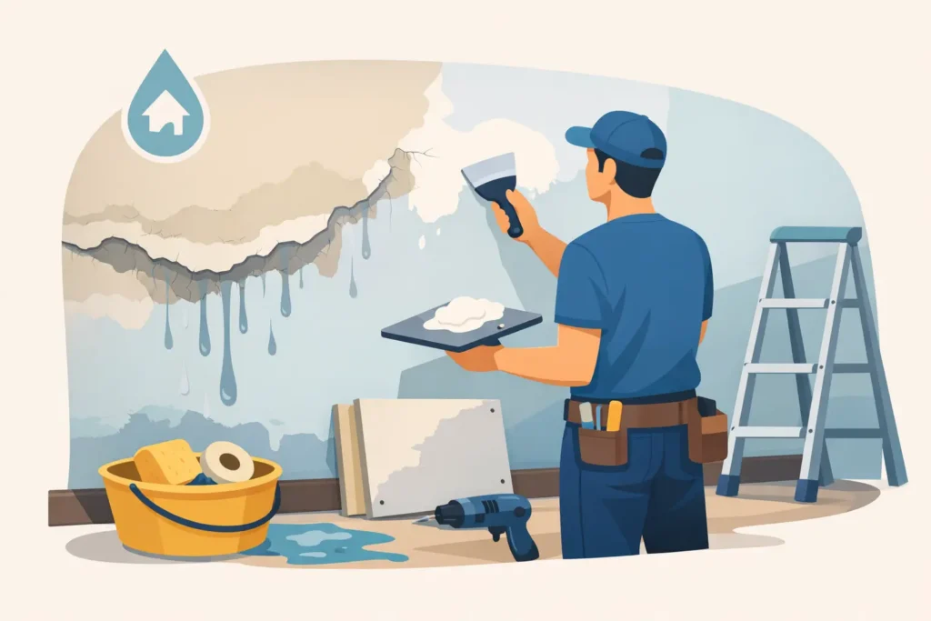How to Repair Water Damaged Drywall Safely